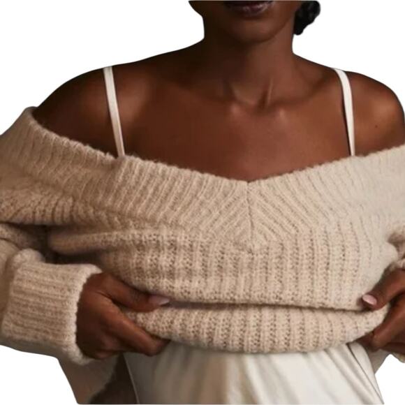 Anthropologie Mare Mare Sweater Slip Dress Cream Size XS - Picture 2 of 16